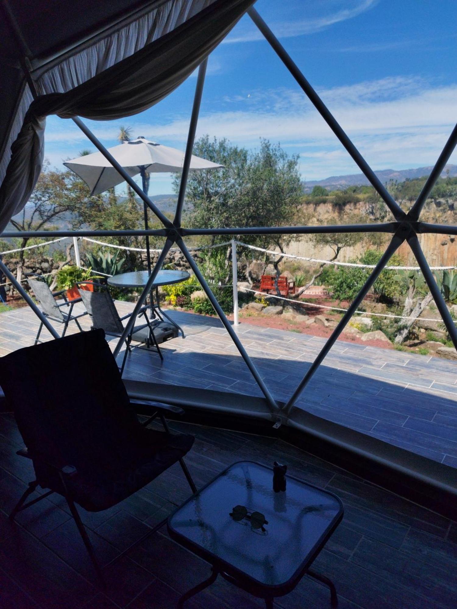 Hotel El Gato Glamping con vista a prismas basálticos Huasca de Ocampo Exterior foto