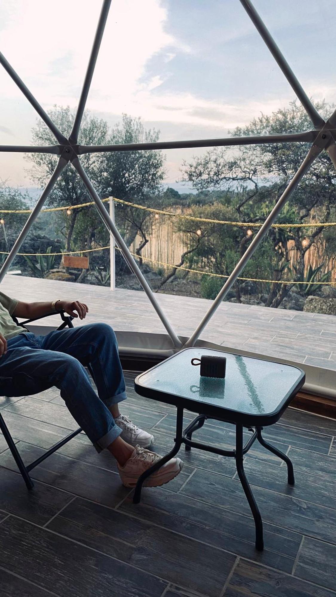 Hotel El Gato Glamping con vista a prismas basálticos Huasca de Ocampo Exterior foto