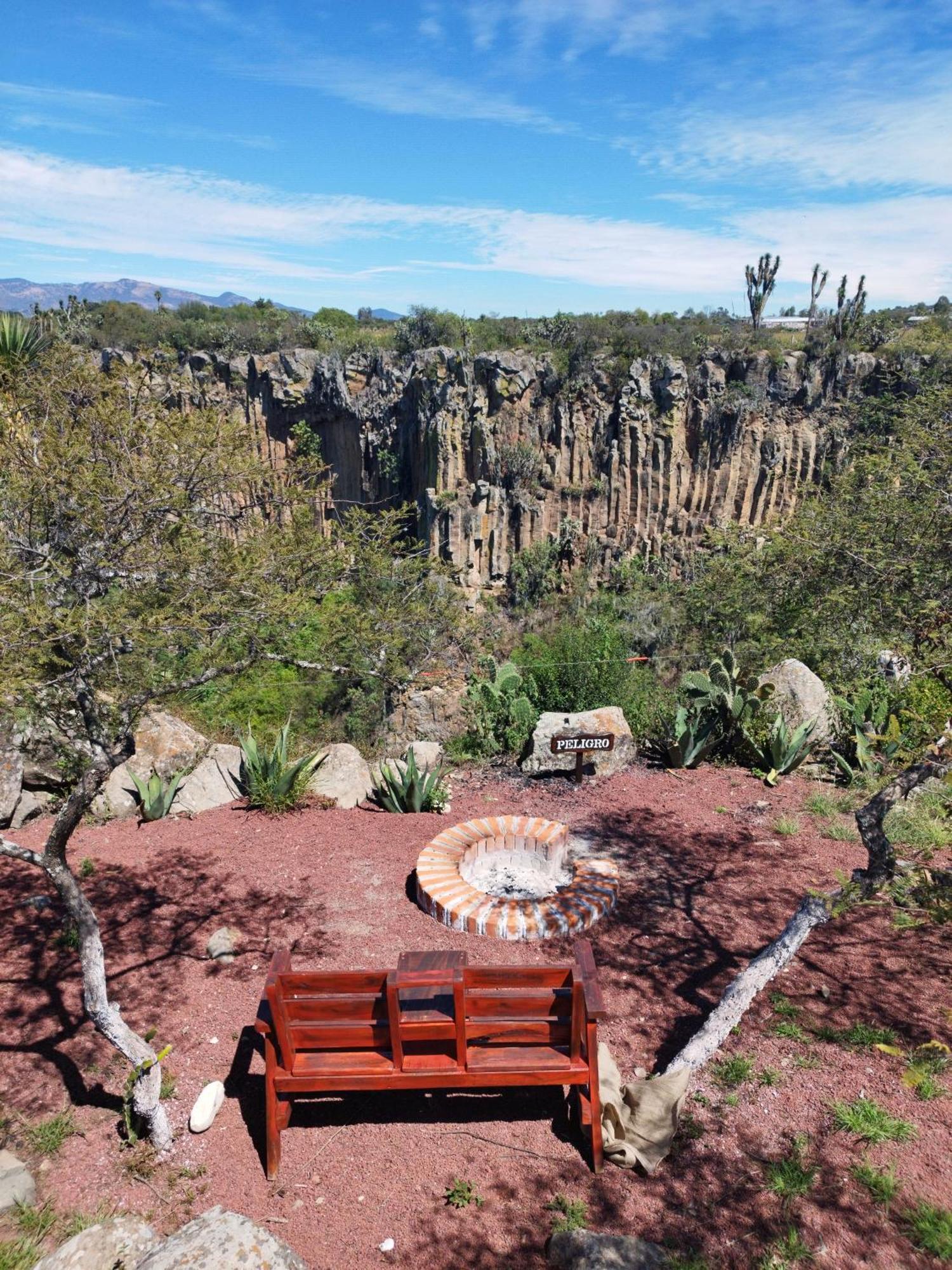 Hotel El Gato Glamping con vista a prismas basálticos Huasca de Ocampo Exterior foto