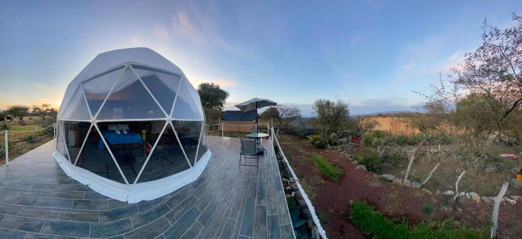 Hotel El Gato Glamping con vista a prismas basálticos Huasca de Ocampo Exterior foto