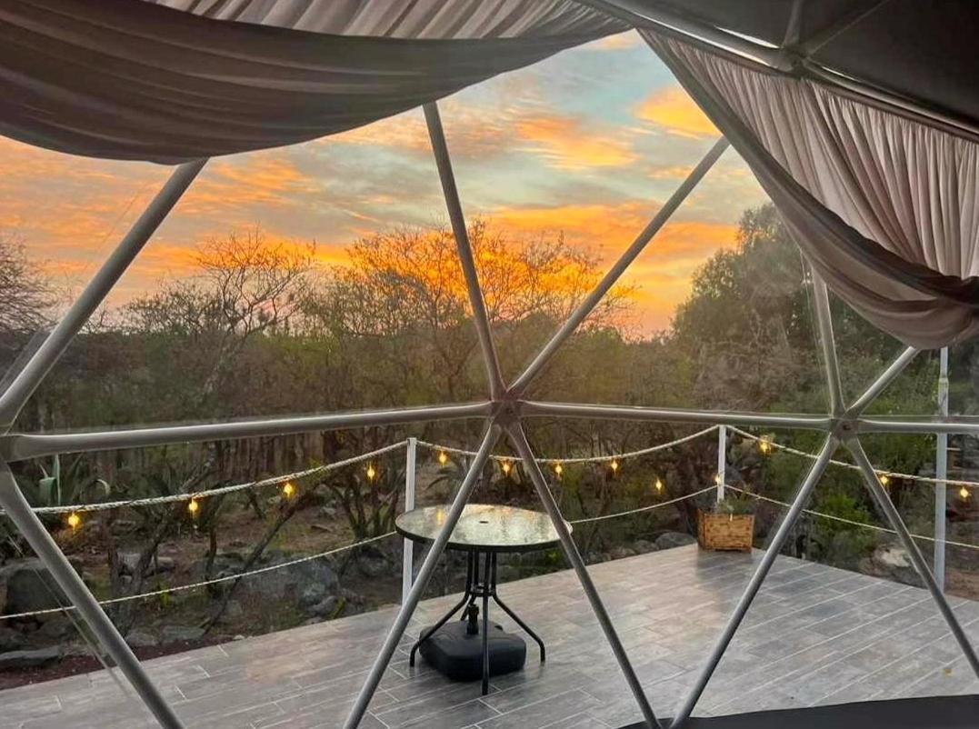 Hotel El Gato Glamping con vista a prismas basálticos Huasca de Ocampo Exterior foto