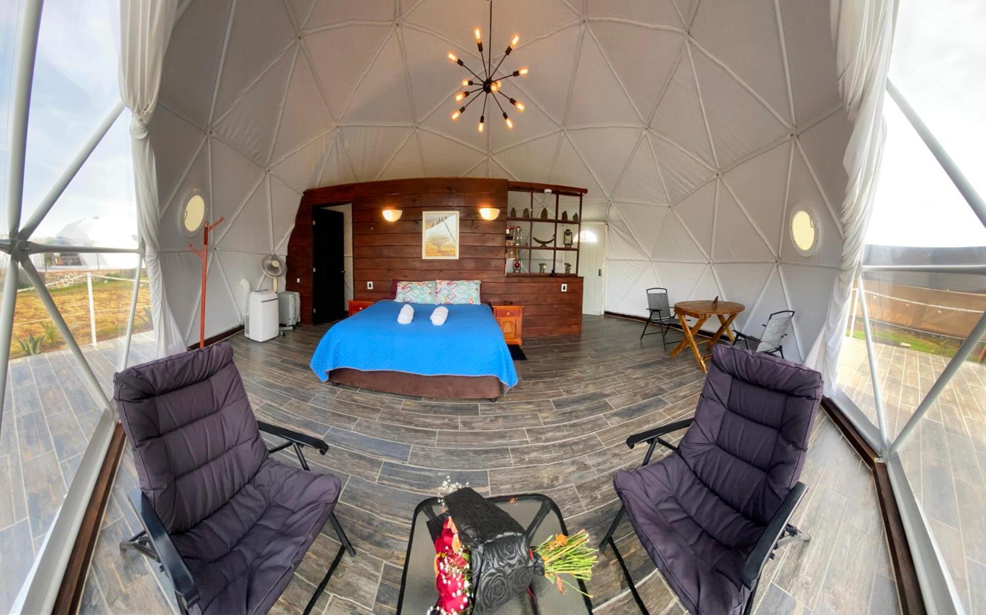Hotel El Gato Glamping con vista a prismas basálticos Huasca de Ocampo Exterior foto