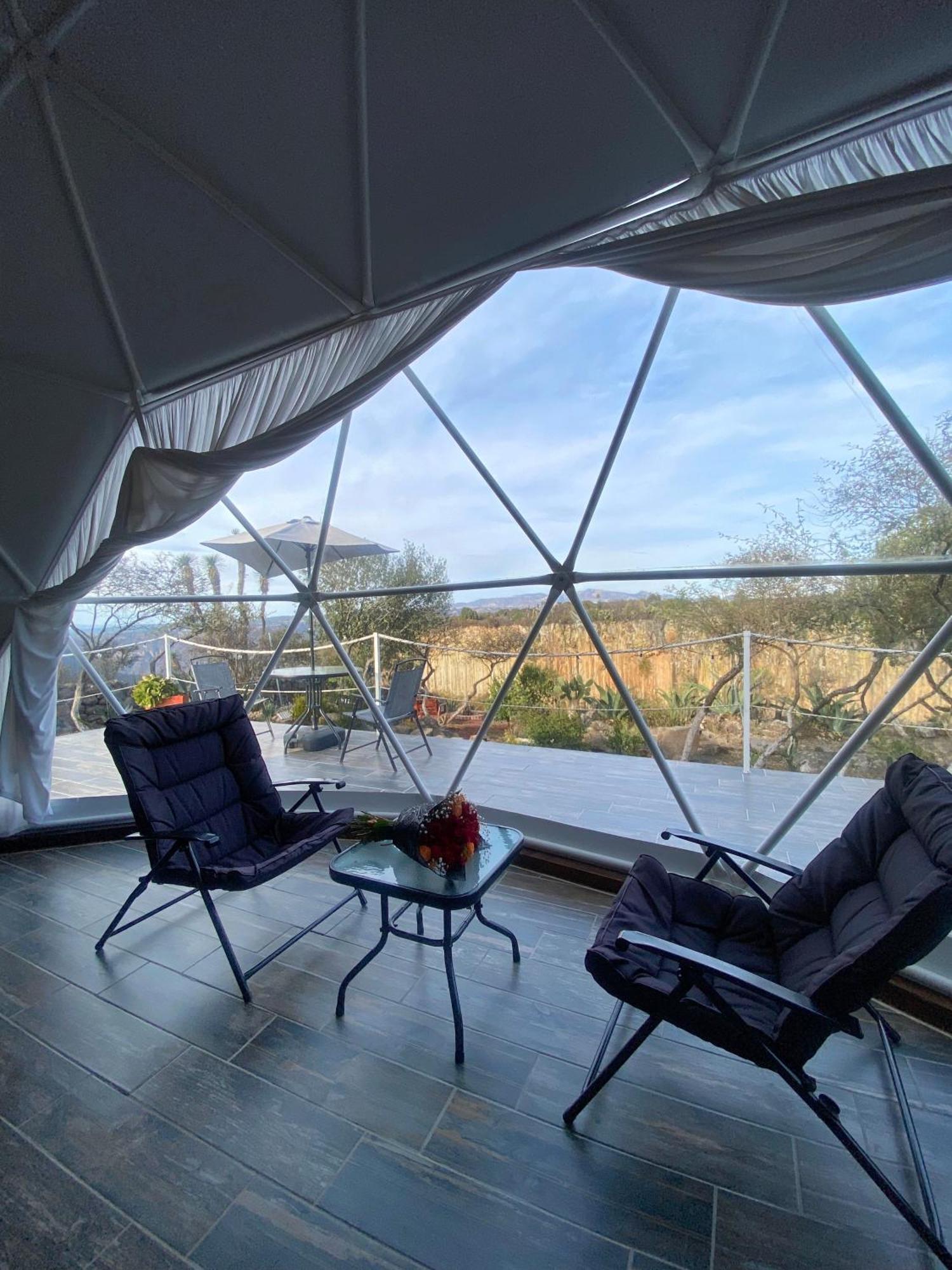 Hotel El Gato Glamping con vista a prismas basálticos Huasca de Ocampo Exterior foto