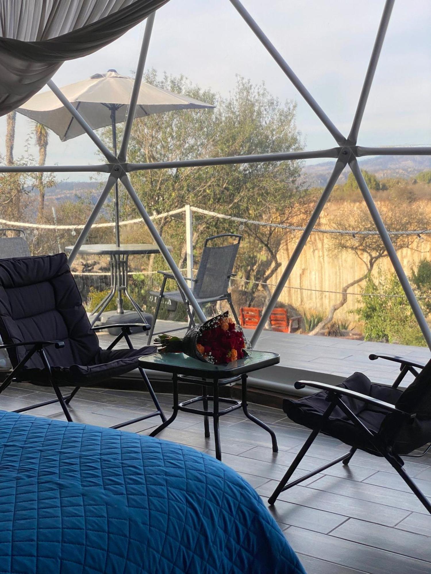 Hotel El Gato Glamping con vista a prismas basálticos Huasca de Ocampo Exterior foto