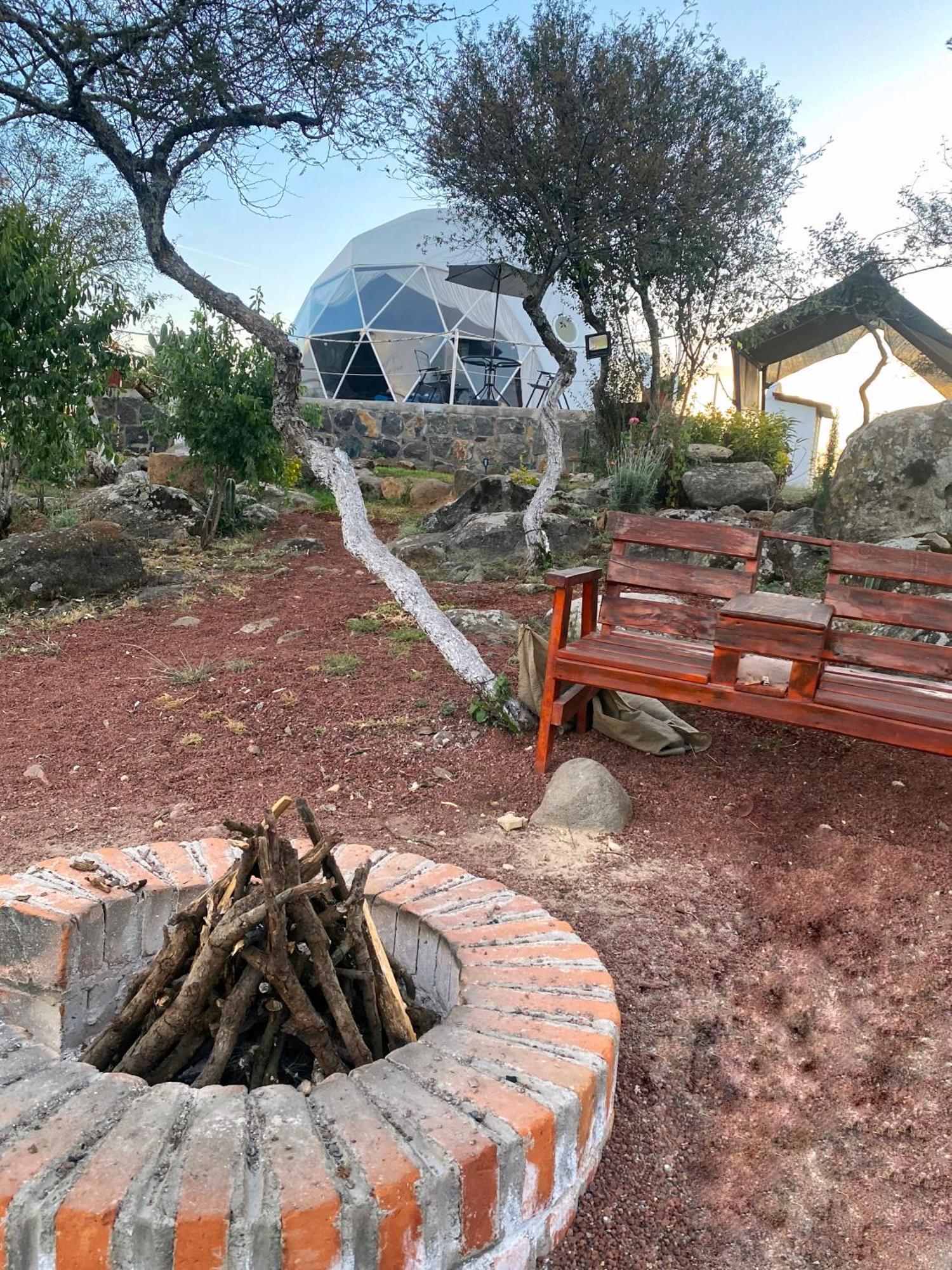 Hotel El Gato Glamping con vista a prismas basálticos Huasca de Ocampo Exterior foto