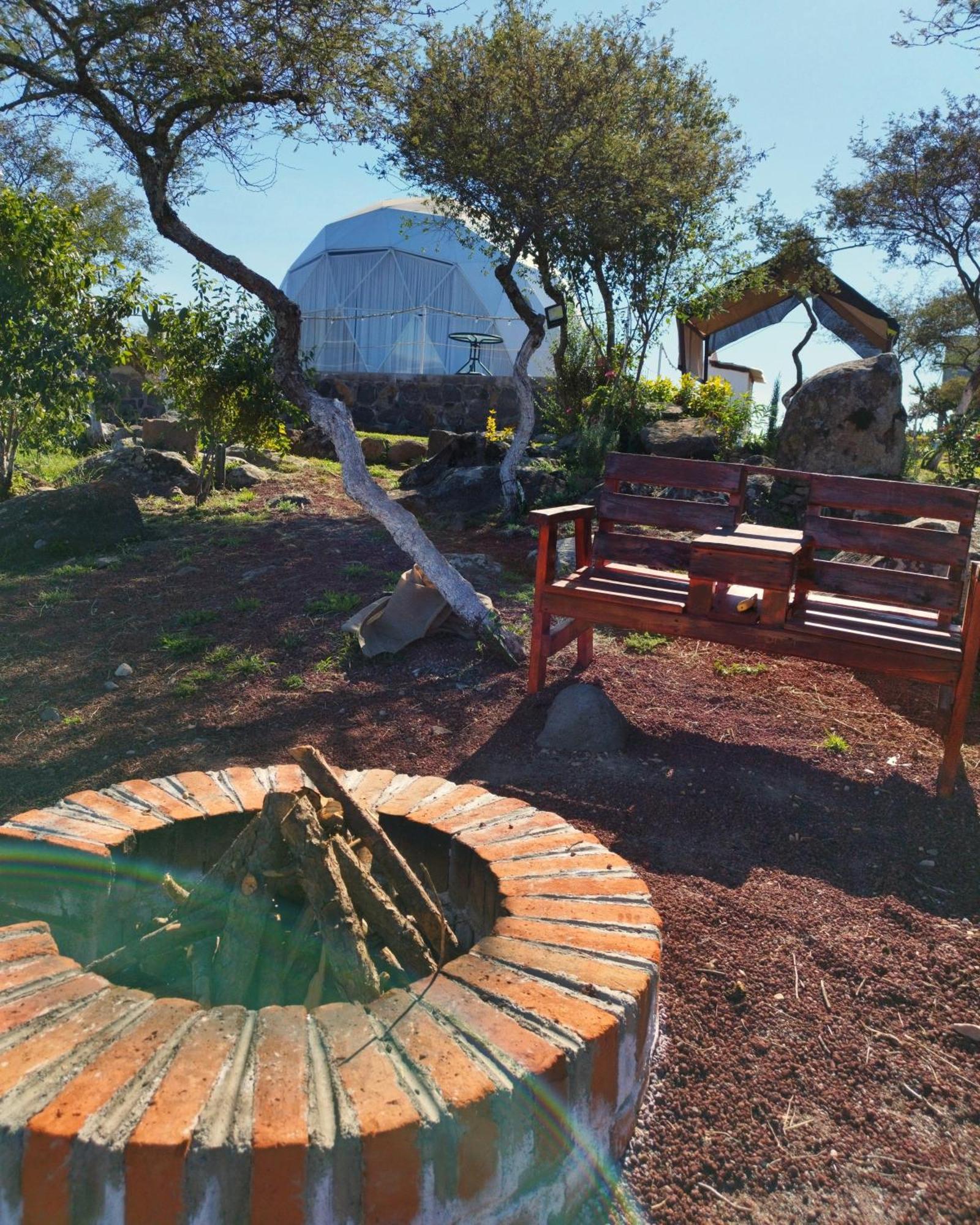 Hotel El Gato Glamping con vista a prismas basálticos Huasca de Ocampo Exterior foto